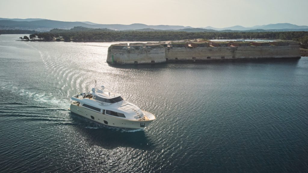 Navetta 26 Friend's Boat_4 Exterior_Cruising by St Nicholas Fortress in Sibenik 2_YACHT IN